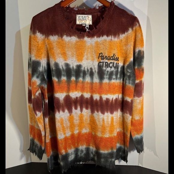 Sandrine Rose x Free People Tie Dye Paradise Circus Cashmere/Wool Sweater Size M - Picture 4 of 16
